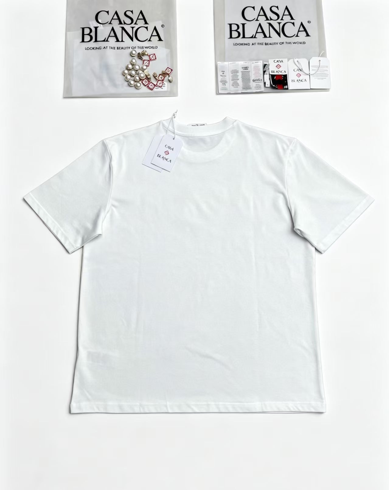 Casa - Rainbow Volcano White Tee