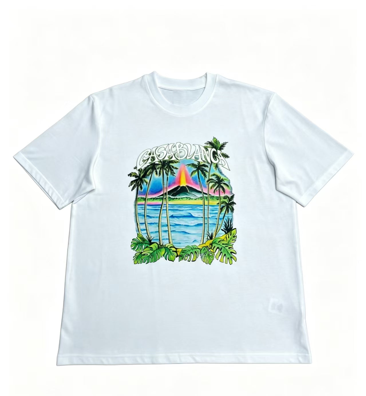 Casa - Rainbow Volcano White Tee