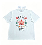 Casa - Casa Way Orchid White Tee