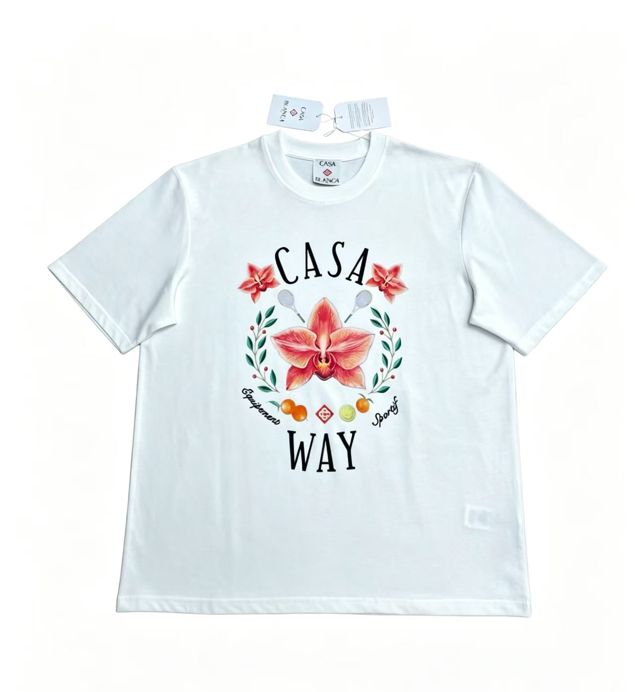 Casa - Casa Way Orchid White Tee