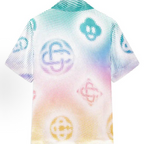 Casablanca Halftone CB Heart Silk Shirt Rainbow - Back View