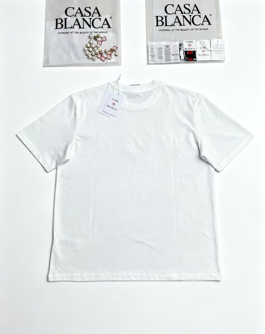 Casa - Tennis Club Flame White Tee