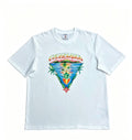 Casa - Tropical Island Triangle White Tee
