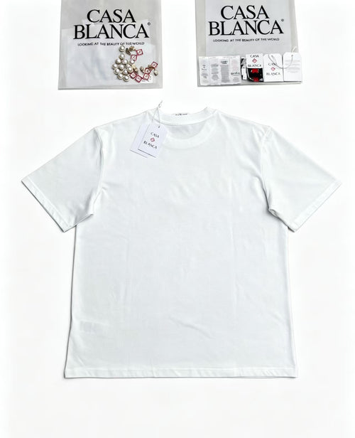 Casa - Tropical Island Triangle White Tee