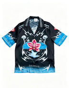 Casablanca - Orchid Flame Silk Shirt Black