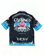 Casablanca - Orchid Flame Silk Shirt Black