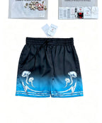 Casa - Orchid Mushroom Satin Set Black Blue