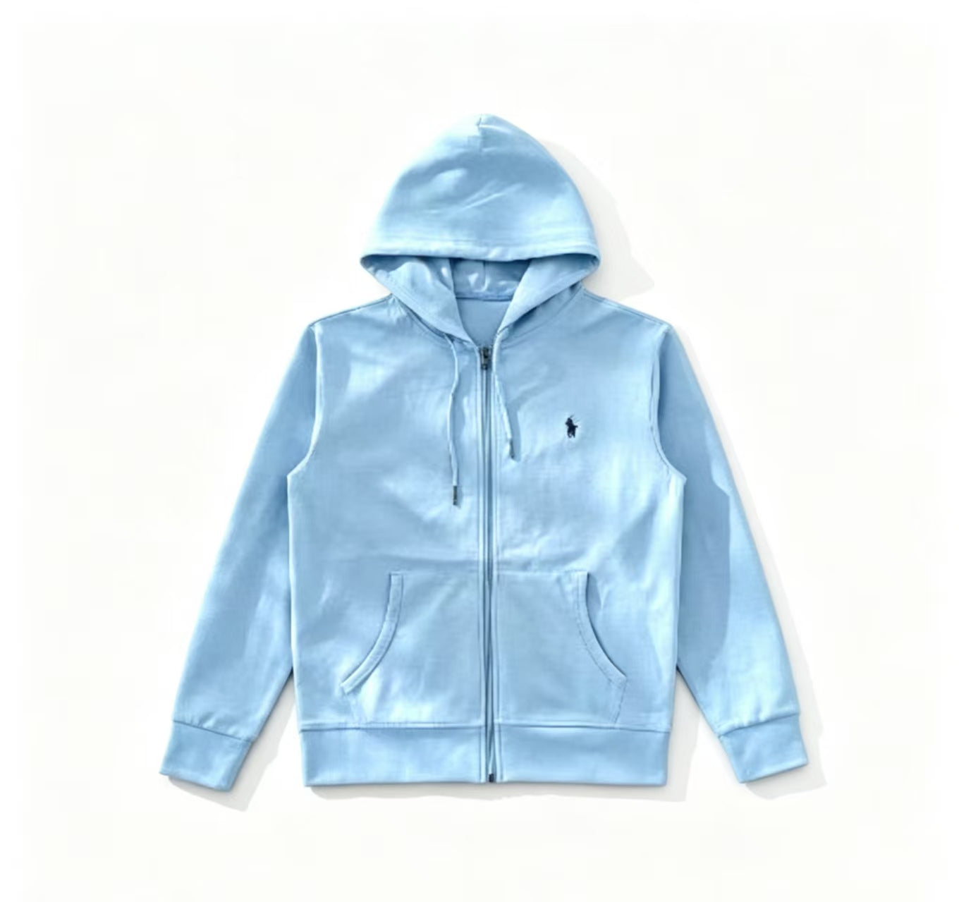 Polo - Classic Pony Zip-Up Hoodie Sky Blue