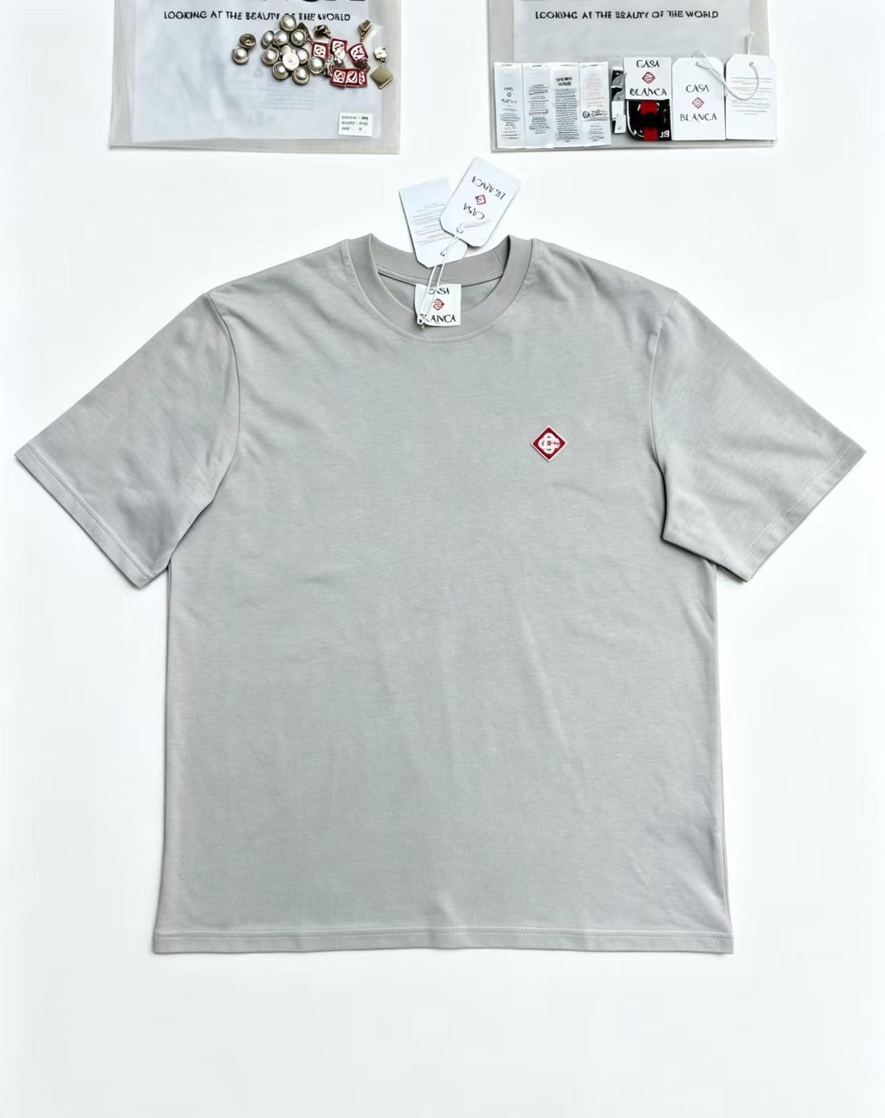 Casa - Diamond Logo Light Grey Tee