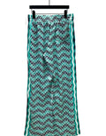 Casablanca CB Diamond Monogram Silk Pants Mint - Front View