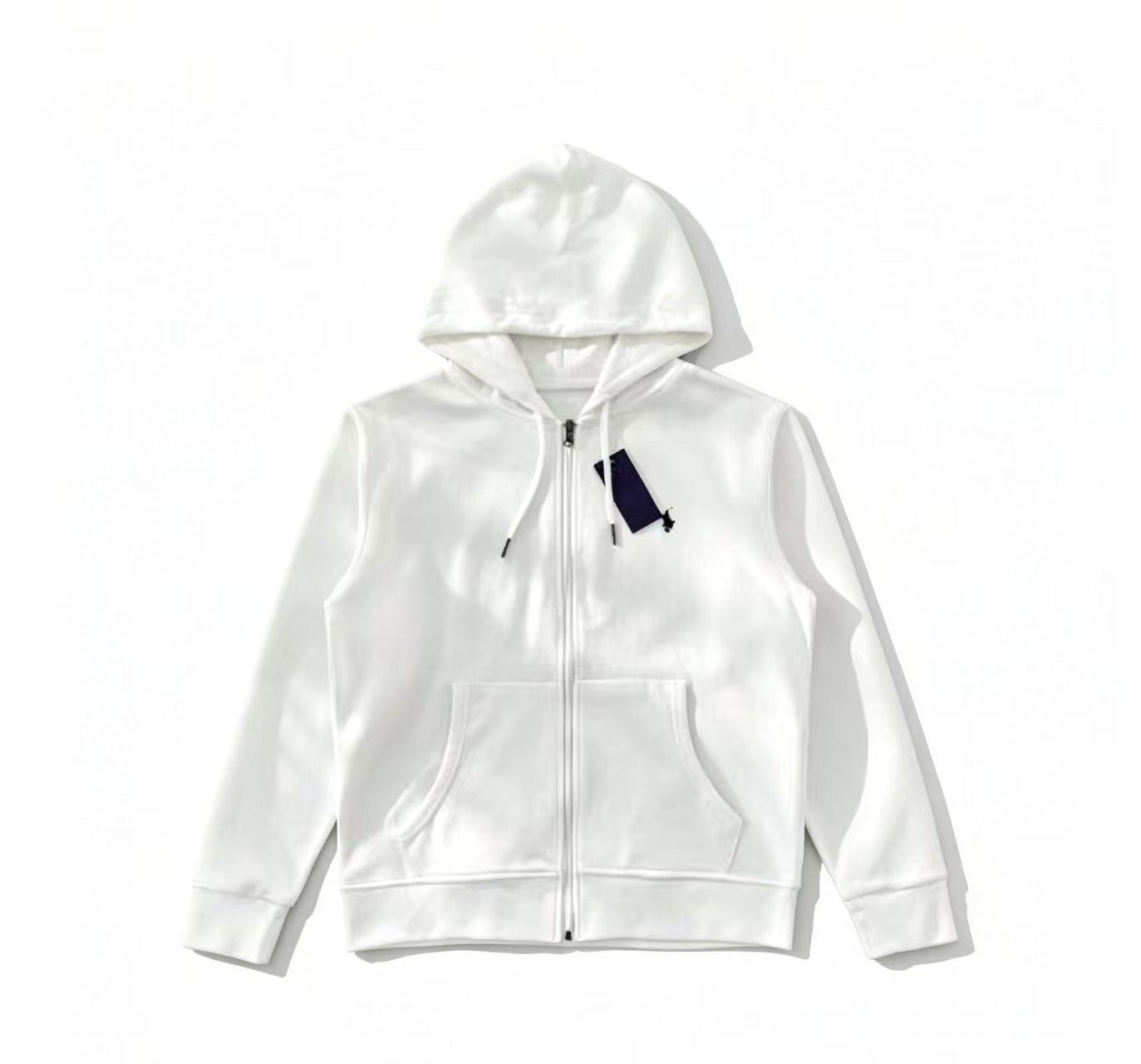 Polo - Classic Pony Zip-Up Hoodie White