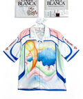 Casablanca - Mount Fuji Tennis Silk Shirt White